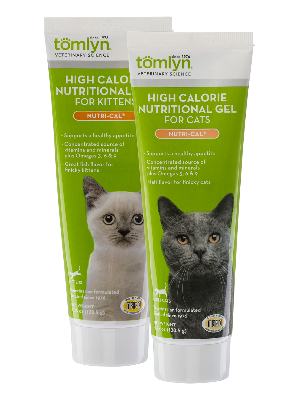 Nutri-Cal - Kitten, 4.25 oz Gel высококалорийный гель для котят и кошек 120,5 гр.(США) / (Tomlyn)
