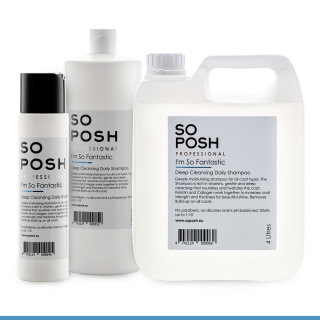 SO POSH, Im So Fantastic (Deep cleansing daily Shampoo) Супер очищающий, увлажняющий шампунь  для всех типов шерсти. Для повседневного и выставочного применеия (Эстония) 1 л.