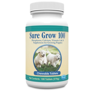 Sure Grow 100 - пищевая добавка с фосфором и кальцием, витаминами А и Д, жевательные таблетки 100 шт(США)