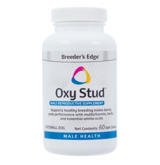 Breeder's Edge® Oxy Stud - 60 ct Soft Chews, Sm Dog & Cat Пищевая добавка для самцов собак и кошек, 60 шт жеват.таблетки (США)