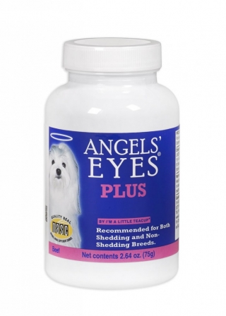 Angels' Eyes Plus Beef Flavored Powder Tear Stain Supplement for Dogs & Cats, Порошок, средство от слезотечения  для собаки кошек, вкус курицы 75 гр(США)