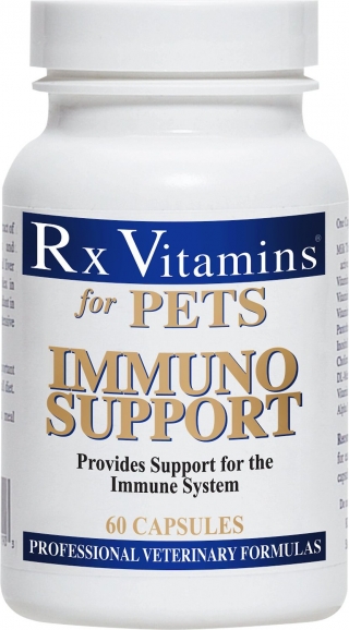 Rx Vitamins Immuno Capsules Immune Supplement for Cats & Dogs, Витамины для поддержания имунитетеа для собак и кошек 60 таб.(США)