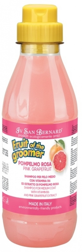 ISB Fruit of the Grommer Pink Grapefruit Шампунь для шерсти средней длины с витаминами 500 мл 