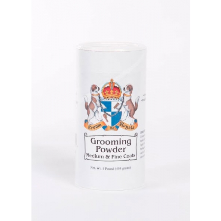 Crown Royale Grooming Powder Medium Fine Coats МF 1 lb, Груминг Пудра для тонкой, шелковистой и средней шерсти., 454 гр., (США)