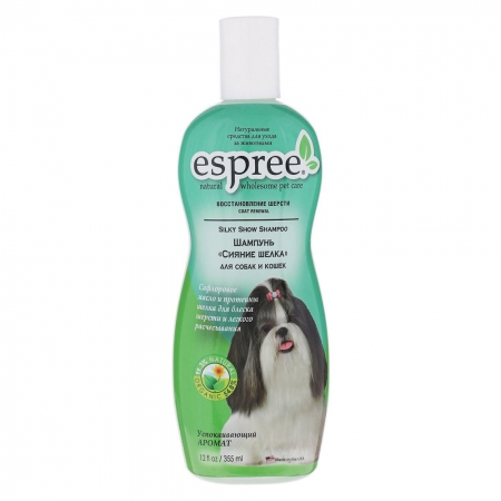 ESP00067*Шампунь «Сияние шелка», для собак и кошек CR Silky Show Shampoo, 355 ml, (США)