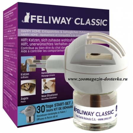 *Feliway Classic Феливэй Классик запасной флакон успокаивающий средство для кошек 48 мл
