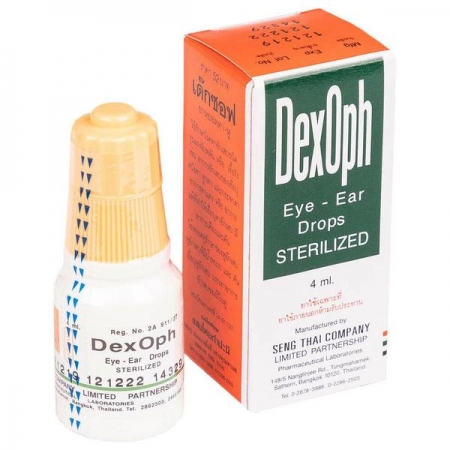 Капли для глаз и ушей Dex Oph Eye-Ear Drops 5 мл. (Тайланд)
