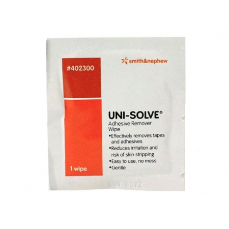 *Uni-solve Adhesive Remover салфетка для удаления клея с ушей (уп. 2шт.) (США)