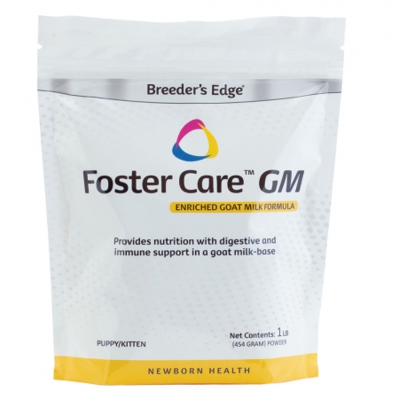 Breeder's Edge® Foster Care GM Milk - 1lb for kittens / puppy Заменитель материнского молока из козьего молока для котят и щенков от 0 месяцев (порошок) (454гр.) (США)
