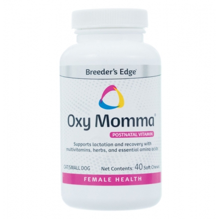 Breeder's Edge ® Oxy Momma ™ - витамины после родов премиум-класса,  для кормящих мам. 40 жеват.таб, для кошек и маленьких собак  (США)